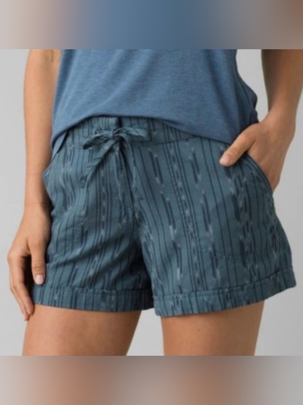 100% Organic Cotton Prana Women's Drawstring Shorts Lightweight Size Small